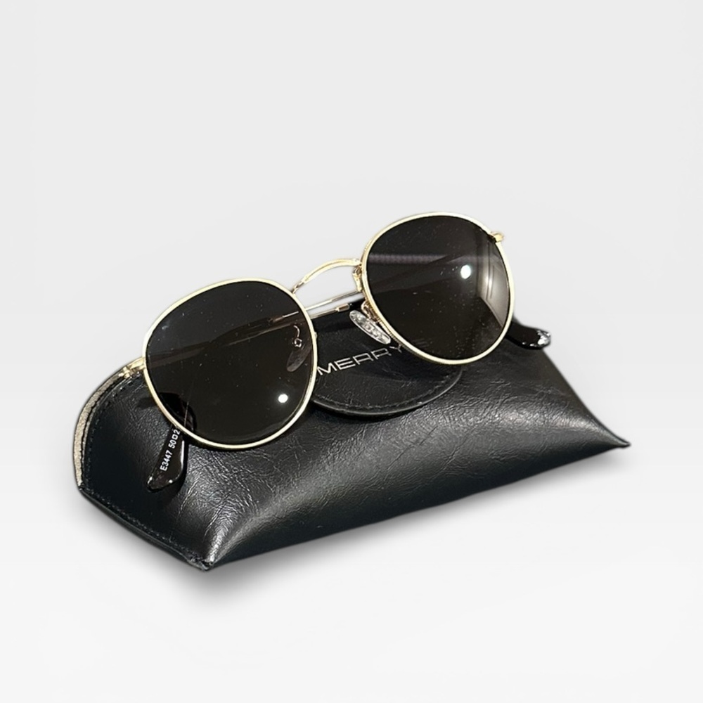 Pro Acme Small Round Metal Polarized Sunglasses for Women Retro Designer Style